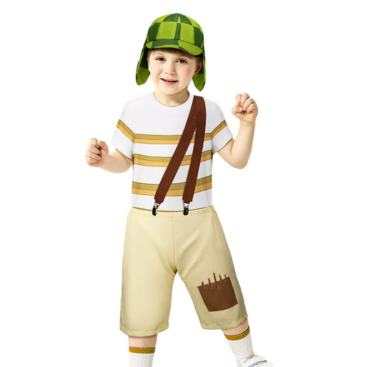 Child El Chavo Del Ocho Costume Kids Fancy Dress (Ready to Ship) Vikidoky