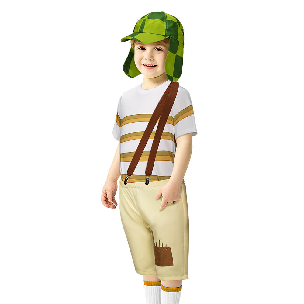 Child El Chavo Del Ocho Costume Kids Fancy Dress (Ready to Ship) Vikidoky