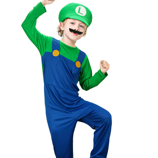 Boys Luigi Costume The Super Mario Bros. Movie