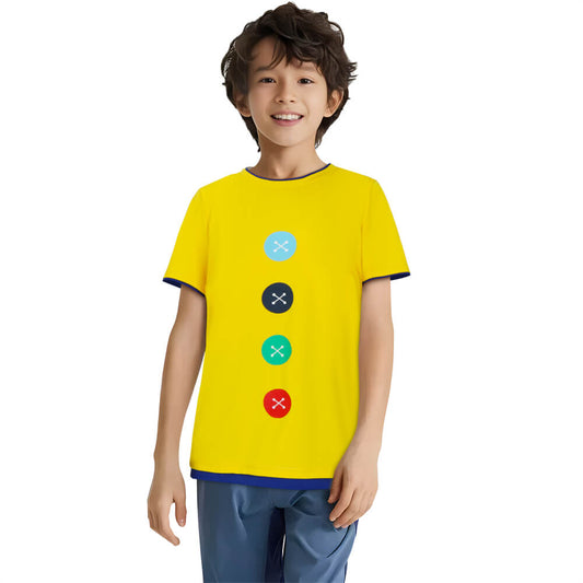 Children Pete The Cat and Four Groovy Buttons T-Shirt Funny Costume Vikidoky