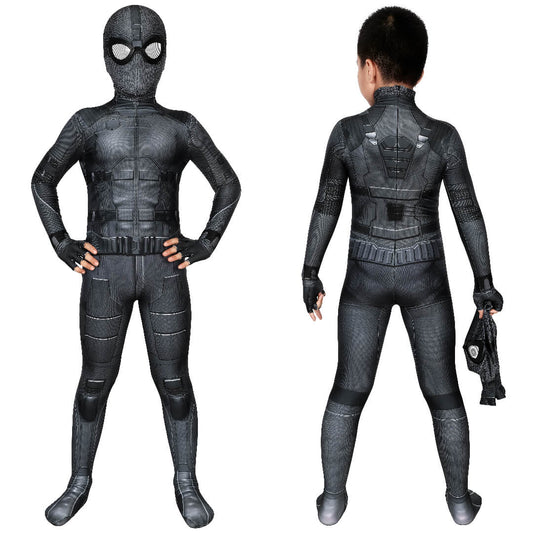 Spider-Man Far From Home Night Monkey Cosplay Costume Stealth Suit for Kids Vikidoky