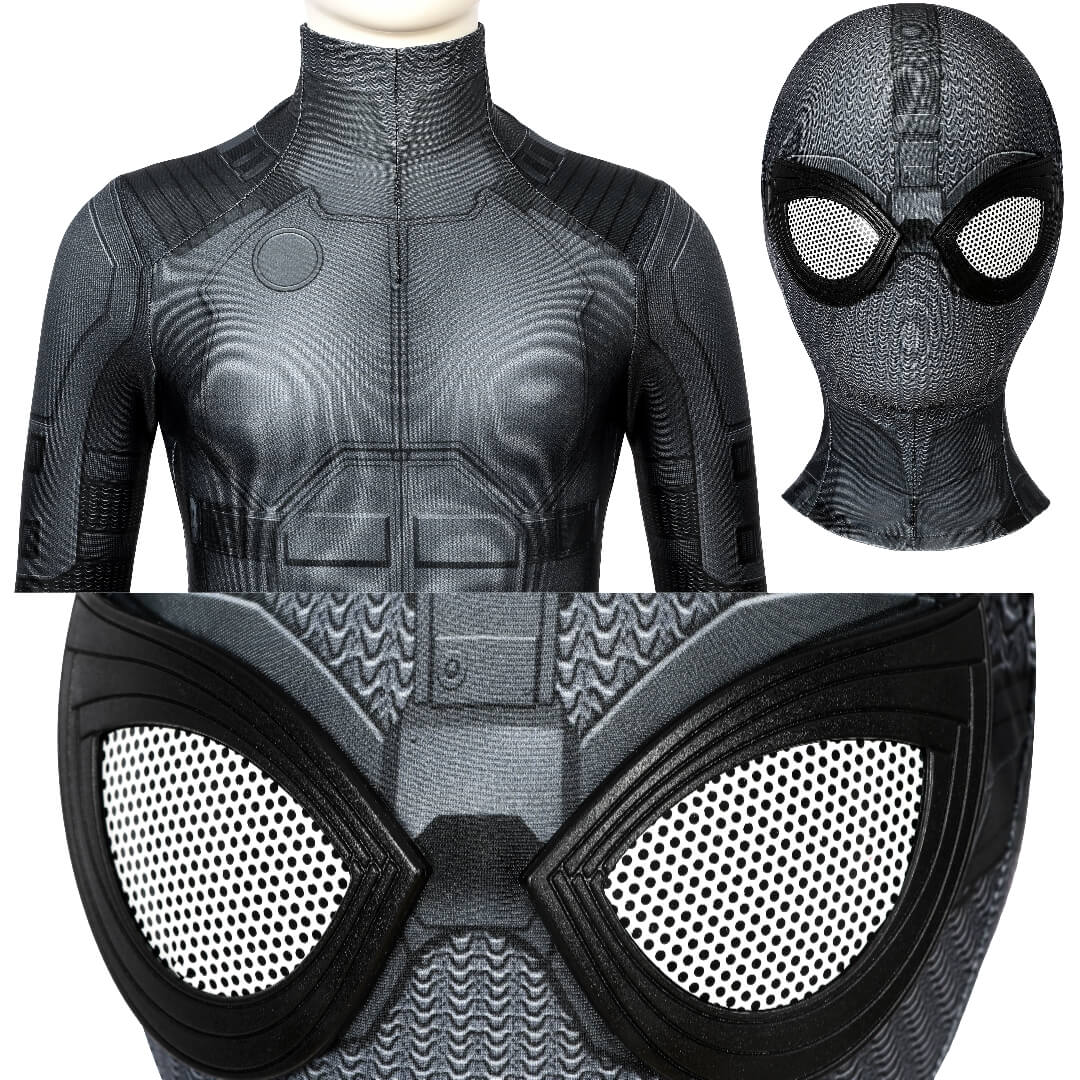 Spider-Man Far From Home Night Monkey Cosplay Costume Stealth Suit for Kids Vikidoky