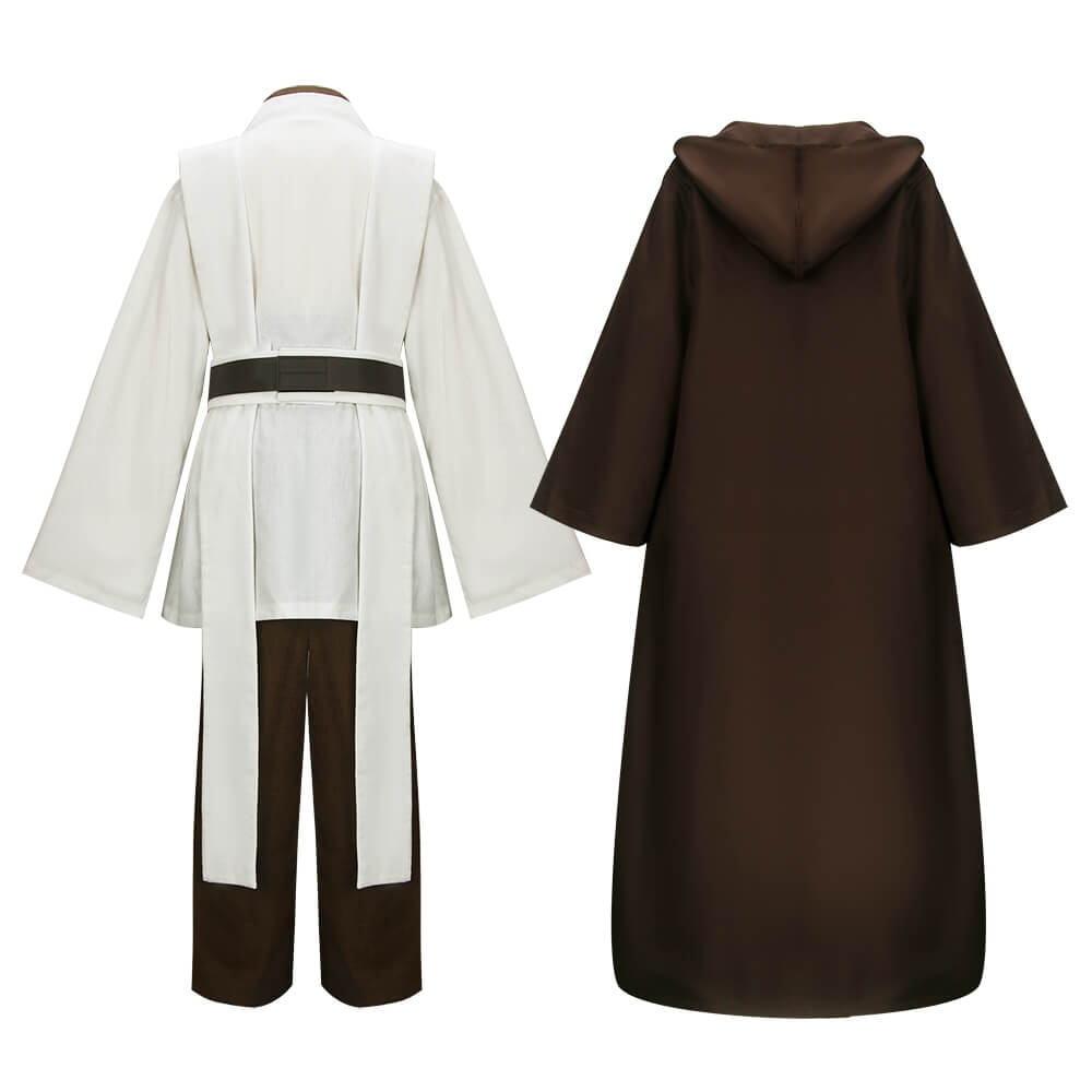 Boys Star Wars Obi Wan Kenobi Jedi Cosplay Costume Halloween Vikidoky