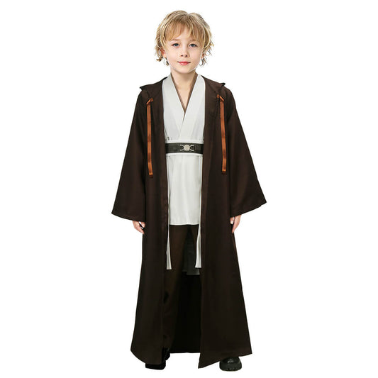 Boys Star Wars Obi Wan Kenobi Jedi Cosplay Costume Halloween Vikidoky