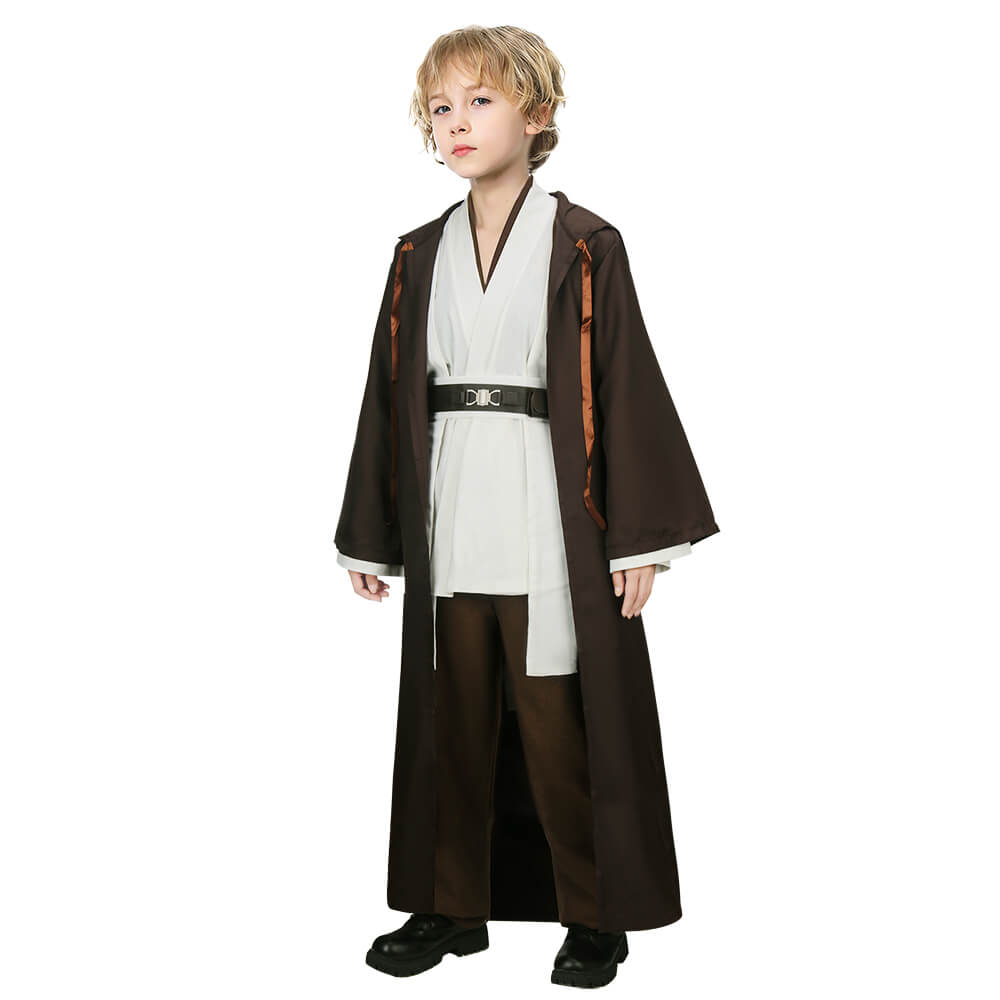 Boys Star Wars Obi Wan Kenobi Jedi Cosplay Costume Halloween Vikidoky