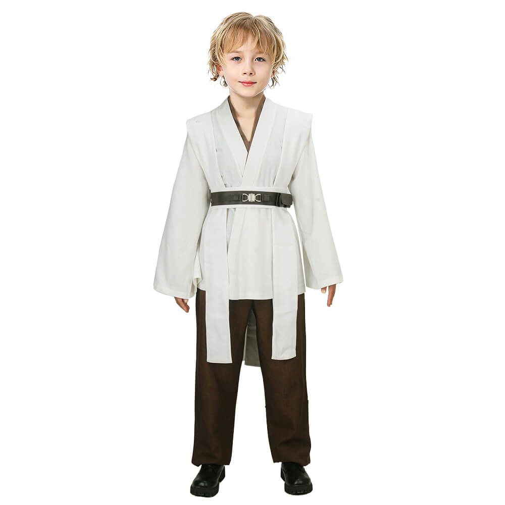 Boys Star Wars Obi Wan Kenobi Jedi Cosplay Costume Halloween Vikidoky