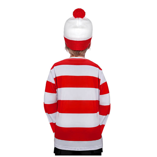 Child Where's Waldo Wally Cosplay Costume Vikidoky