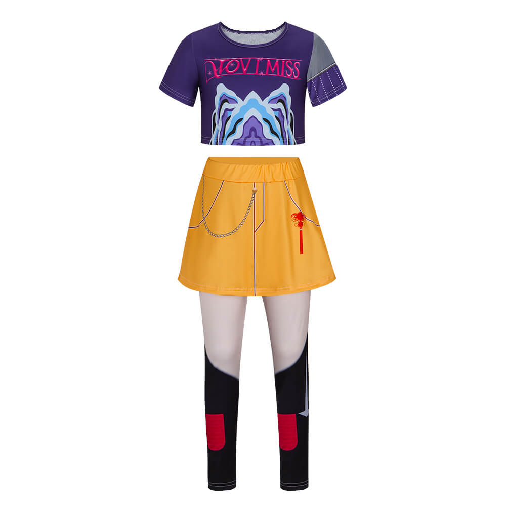 Child Kpop Demon Hunters Mira Cosplay Costume Kids Fancy Dress