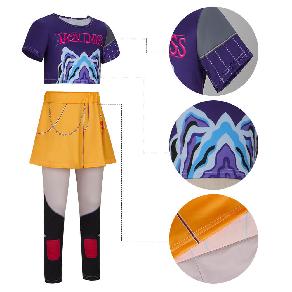 Child Kpop Demon Hunters Mira Cosplay Costume Kids Fancy Dress