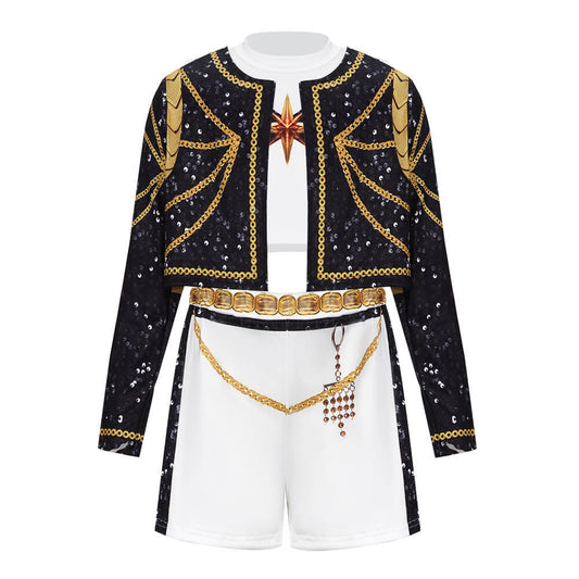 Child Kpop Demon Hunters Rumi Golden Stage Outfits Cosplay Costume Fancy Dress