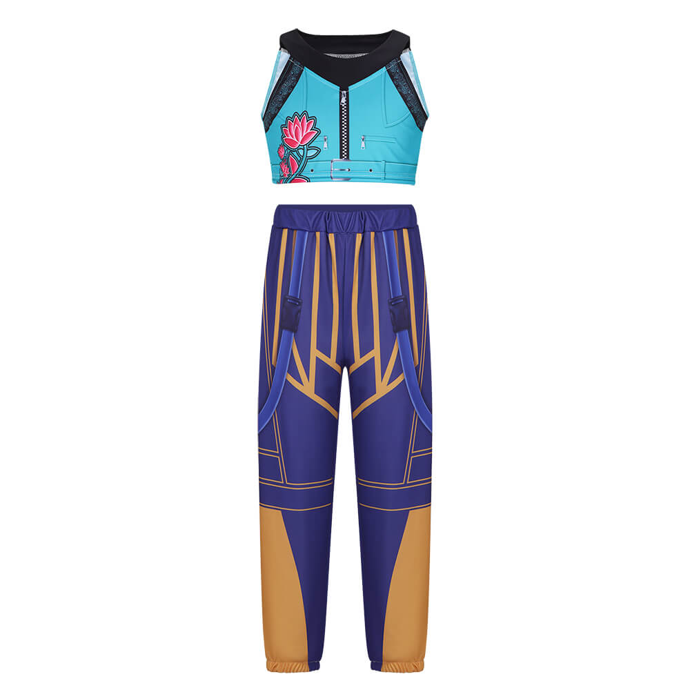 Child Kpop Demon Hunters Zoey Cosplay Costume Kids Fancy Dress