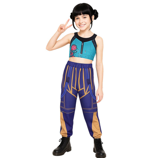 Child Kpop Demon Hunters Zoey Cosplay Costume Kids Fancy Dress