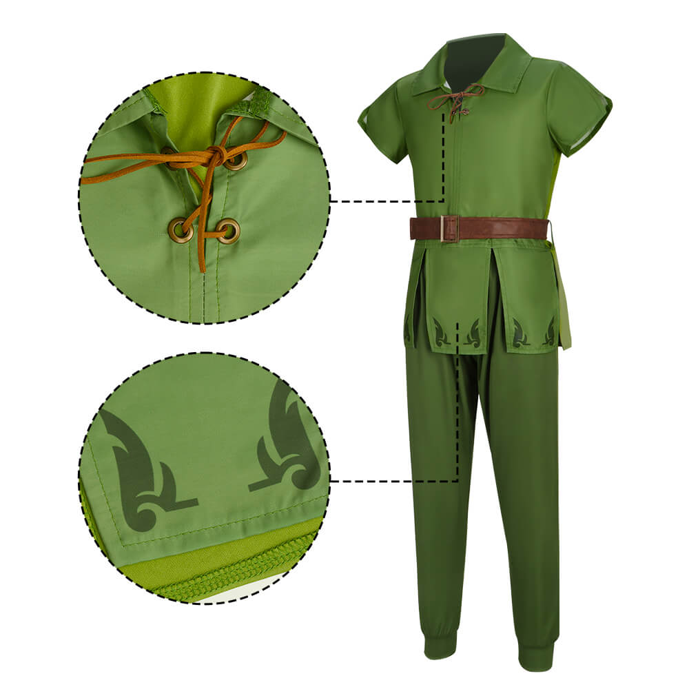 Child Peter Pan Cosplay Costume Kis Halloween Outfits