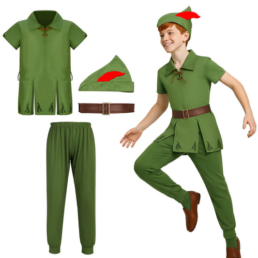 Child Peter Pan Cosplay Costume Kis Halloween Outfits