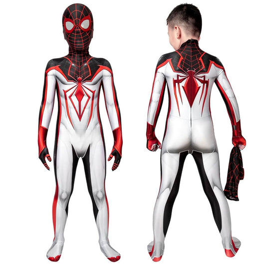 Spider-Man 2 Miles Morales Track Suit Cosplay Costume for Kids Vikidoky