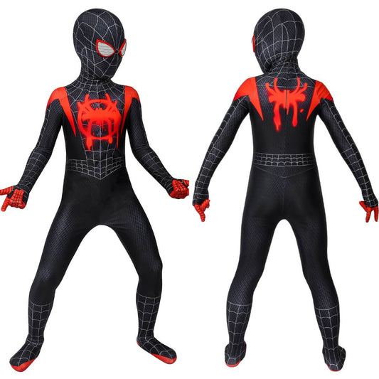 Spider-Man: Into the Spider-Verse Miles Morales Cosplay Costume for Kids Vikidoky