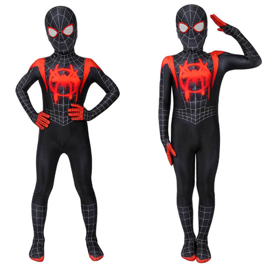 Spider-Man: Into the Spider-Verse Miles Morales Cosplay Costume for Kids Vikidoky