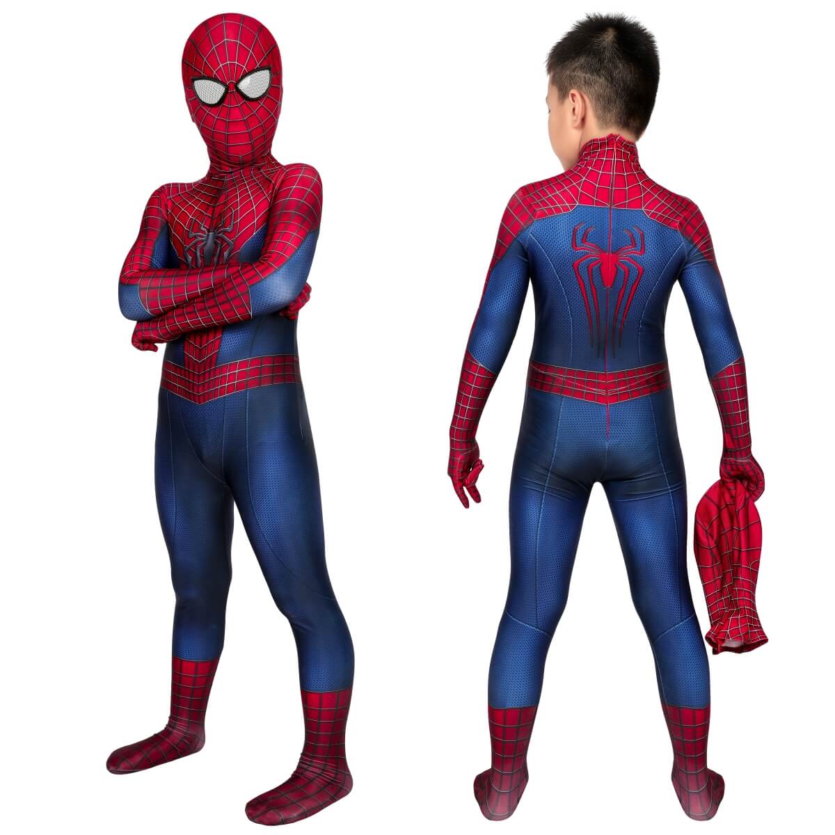 The Amazing Spider-Man 2 Suit Cosplay Costume for Kids Vikidoky