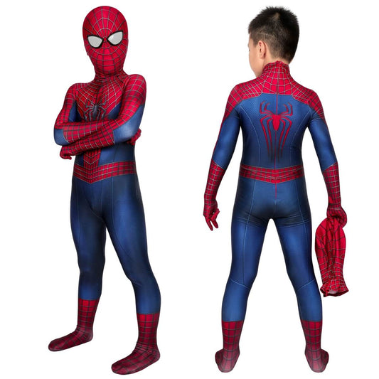 The Amazing Spider-Man 2 Suit Cosplay Costume for Kids Vikidoky
