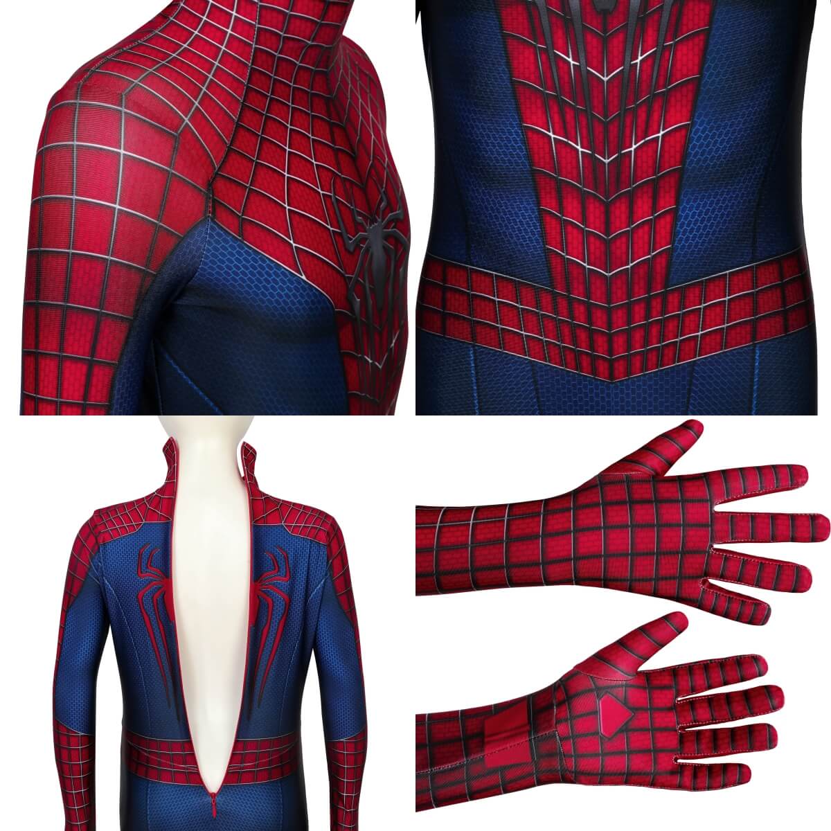 The Amazing Spider-Man 2 Suit Cosplay Costume for Kids Vikidoky