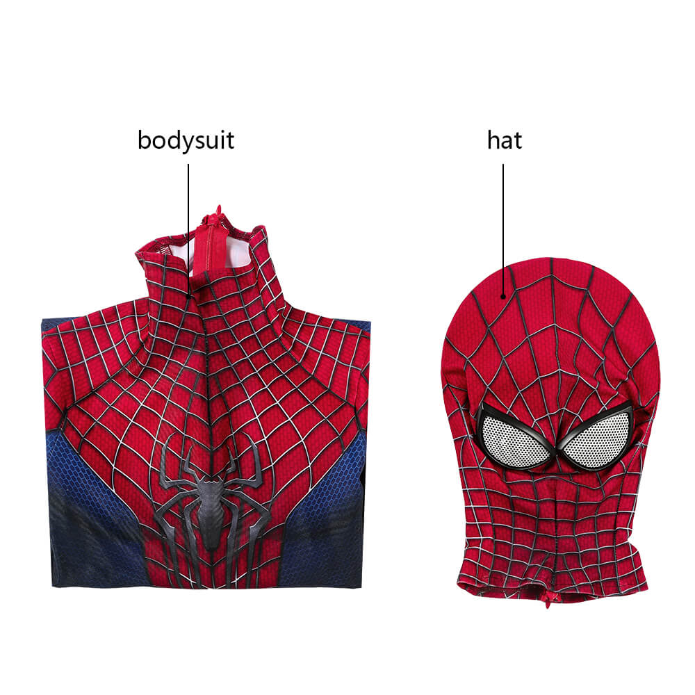 The Amazing Spider-Man 2 Suit Cosplay Costume for Kids Vikidoky