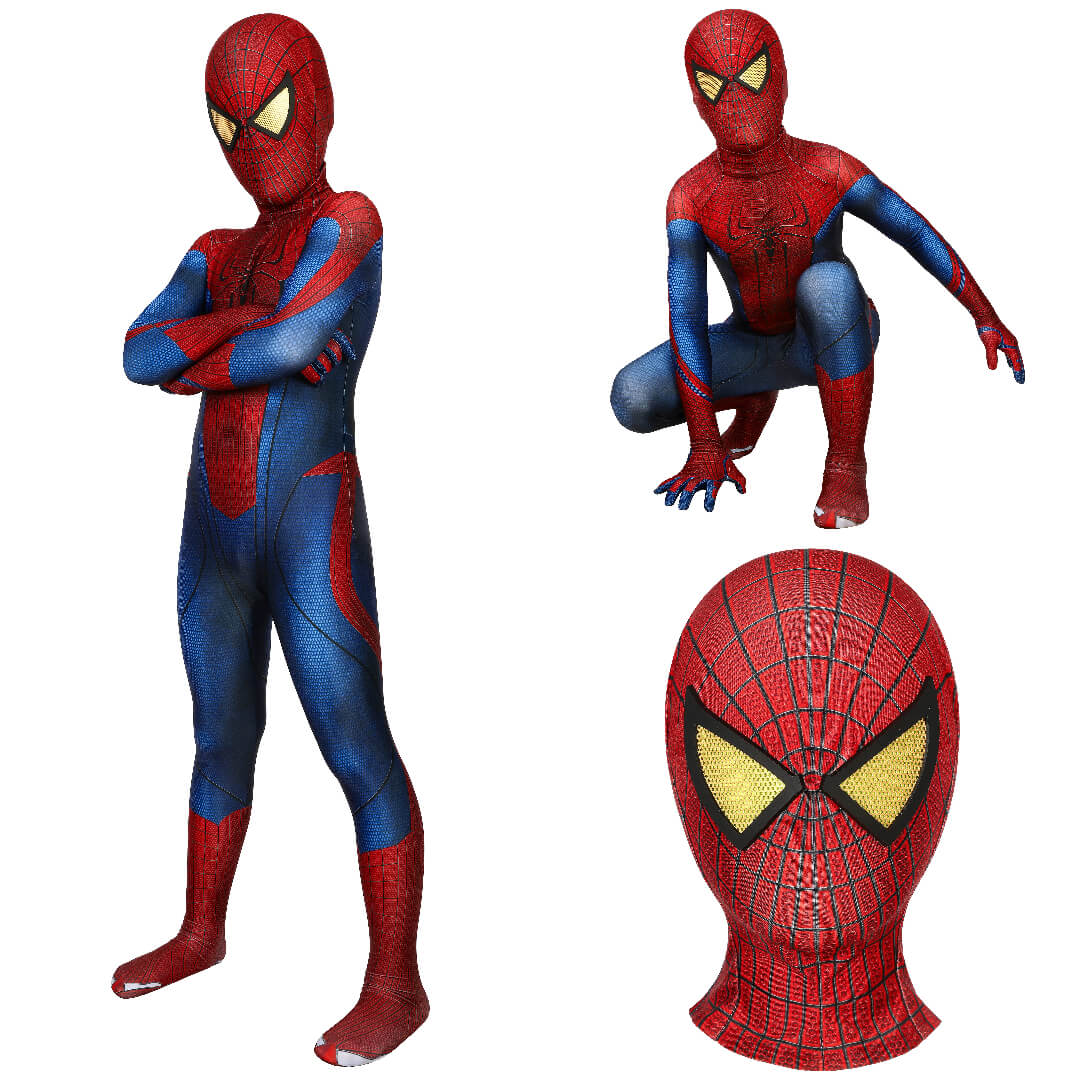 The Amazing Spider-Man Suit Cosplay Costume for Kids Vikidoky