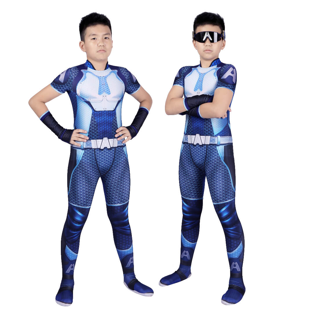 The Boys A-Train Cosplay Costume For Kids Vikidoky