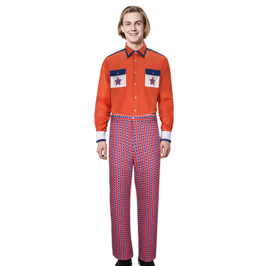 Kingpin Roy Munson Cosplay Costume Bowling Movie Shirt Pants Vikidoky