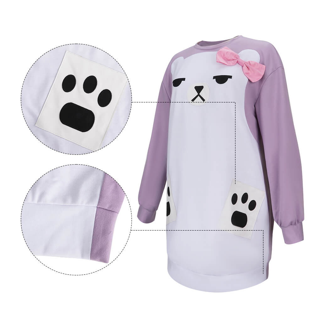 Kpop Demon Hunters Mira Bear Pajamas Hoodie Cosplay Costume