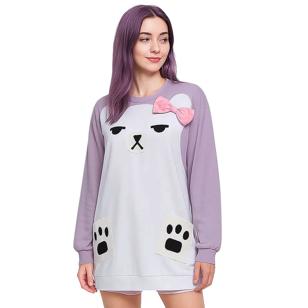 Kpop Demon Hunters Mira Bear Pajamas Hoodie Cosplay Costume