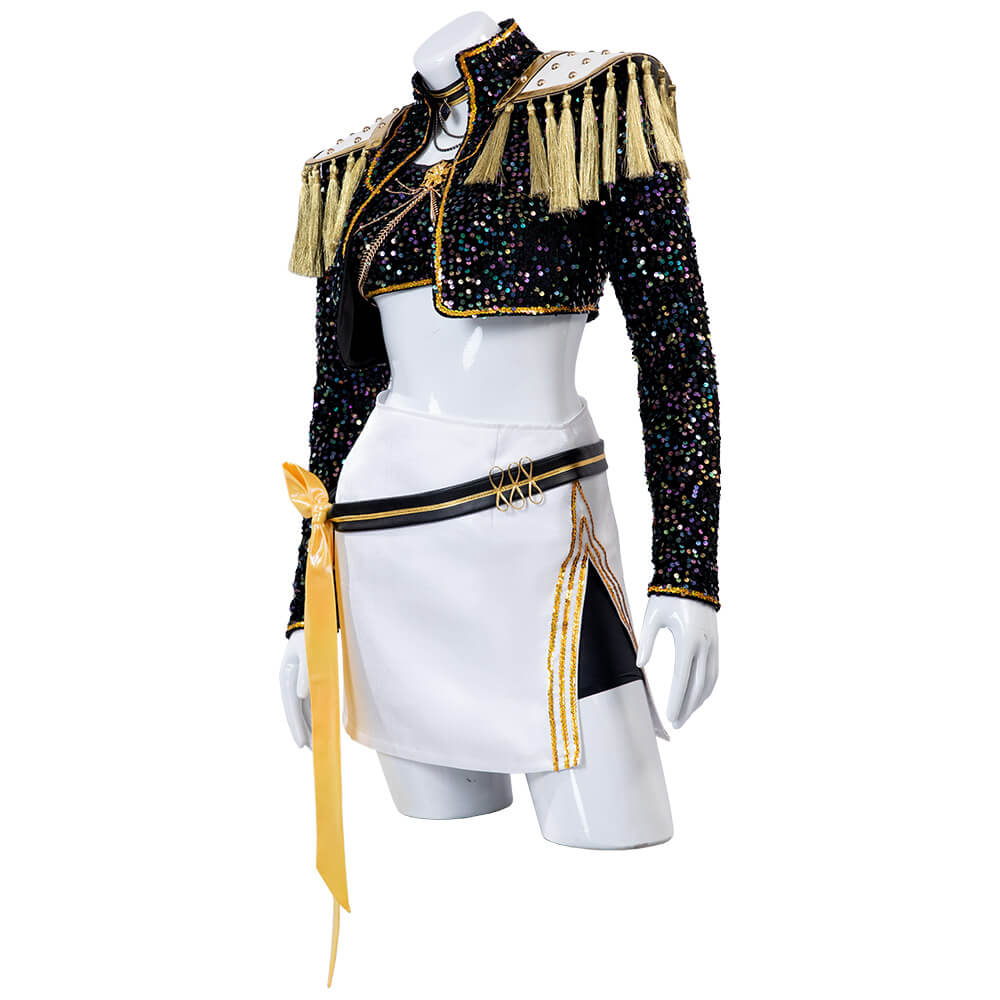 Kpop Demon Hunters Mira Cosplay Costume Golden Stage Outfits
