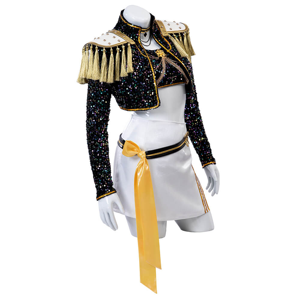 Kpop Demon Hunters Mira Cosplay Costume Golden Stage Outfits