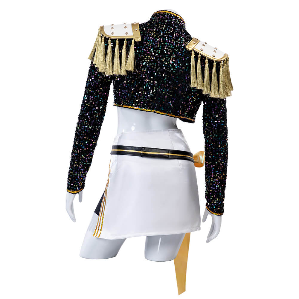 Kpop Demon Hunters Mira Cosplay Costume Golden Stage Outfits