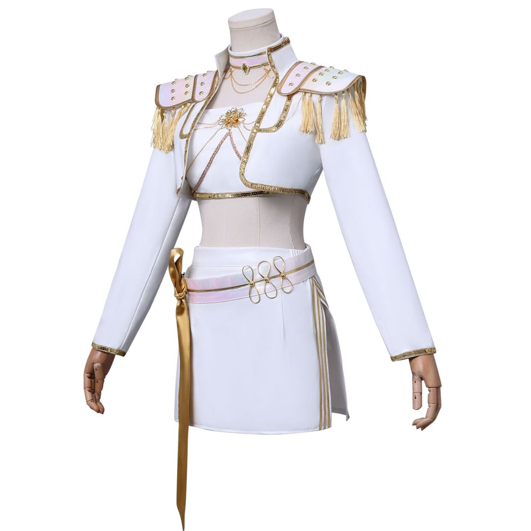 Kpop Demon Hunters Mira White Stage Outfits Cosplay Costume
