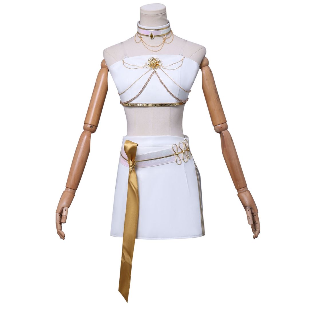 Kpop Demon Hunters Mira White Stage Outfits Cosplay Costume