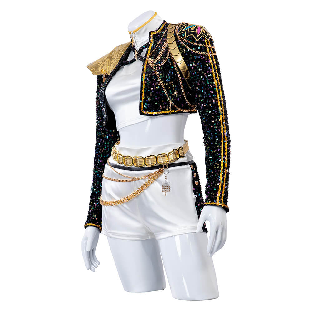 Kpop Demon Hunters Rumi Cosplay Costume Golden Stage Outfits