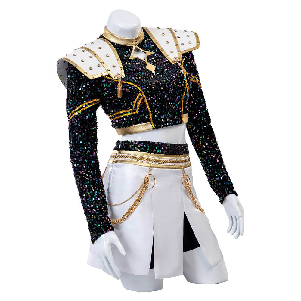 Kpop Demon Hunters Zoey Cosplay Costume Golden Stage Outfits
