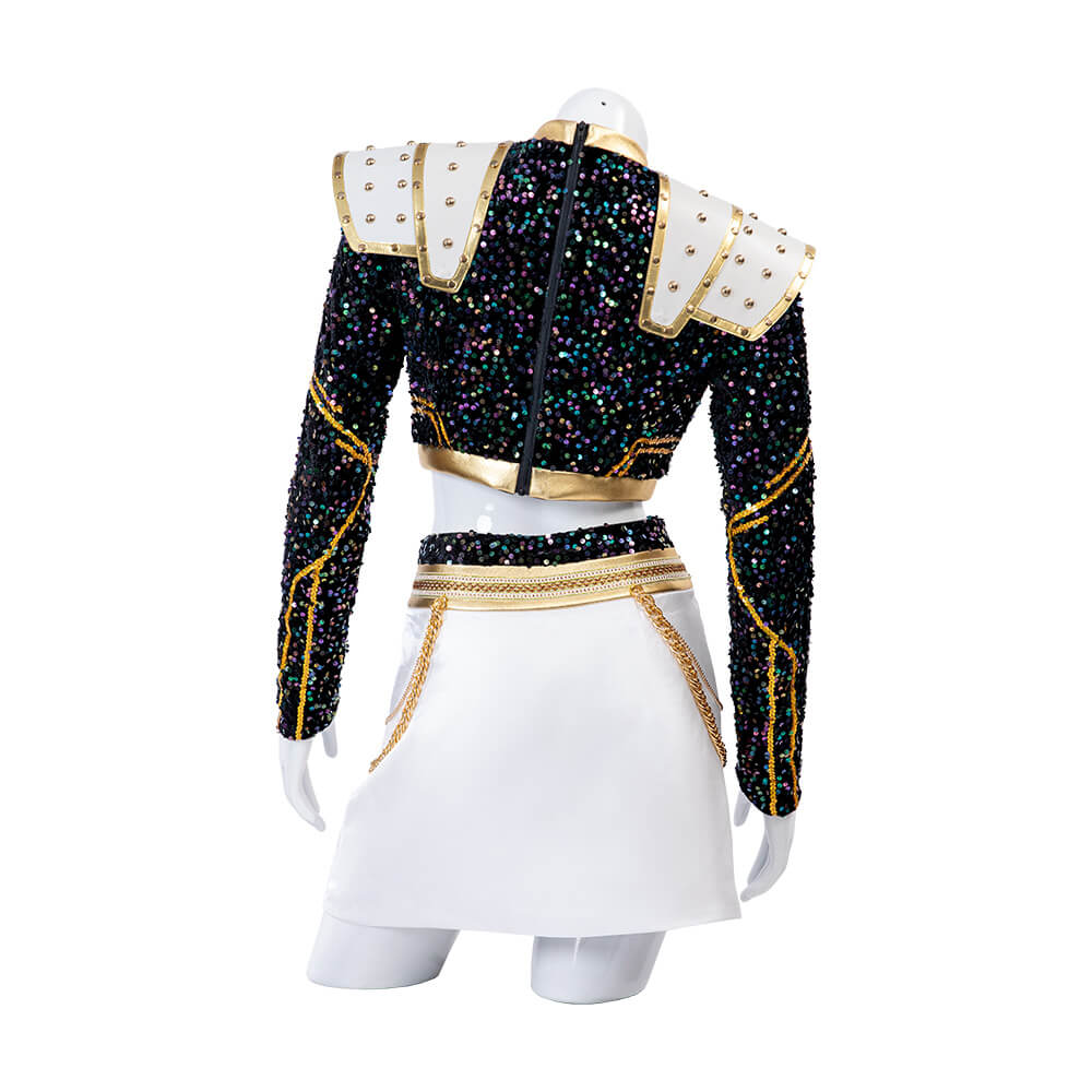 Kpop Demon Hunters Zoey Cosplay Costume Golden Stage Outfits