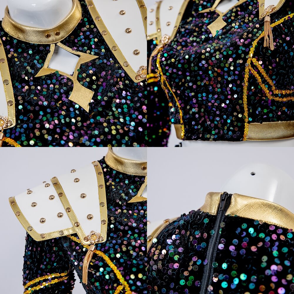 Kpop Demon Hunters Zoey Cosplay Costume Golden Stage Outfits
