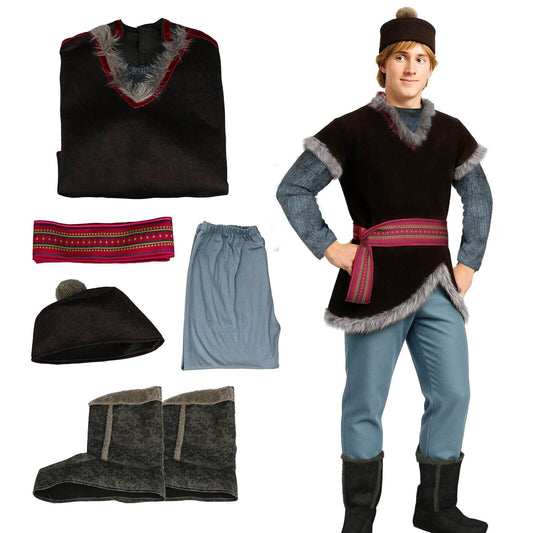Frozen Kristoff Bjorgman Cosplay Costume Halloween (S/MXL/XXLReady to Ship)