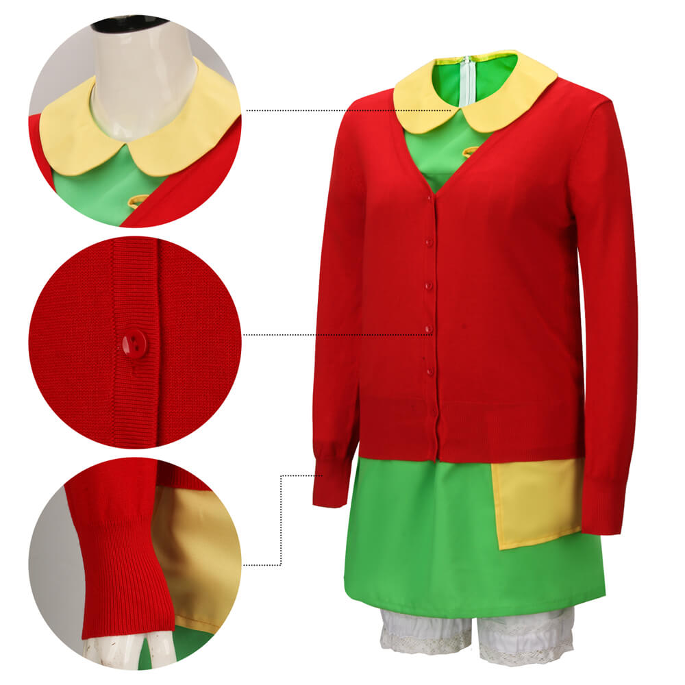 El Chavo Del Ocho La Chilindrina Cosplay Costume (Ready to Ship) Vikidoky