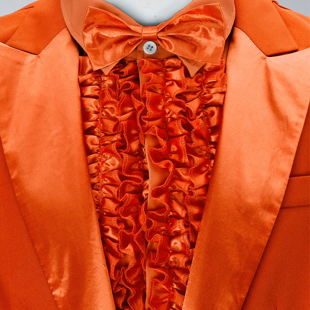 Lloyd Christmas Dumb and Dumber Orange Suit Cosplay Costume for Men Vikidoky