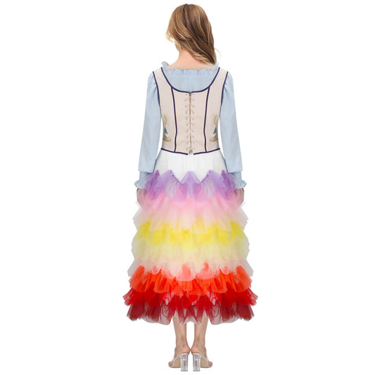 Hunger Games: The Ballad of Songbirds and Snakes Lucy Gray Baird Cosplay Costume Vikidoky