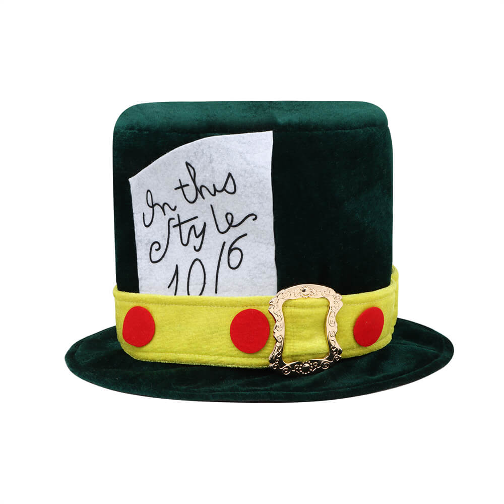 Alice's Adventures in Wonderland Mad Hatter Hat Cosplay Props Vikidoky