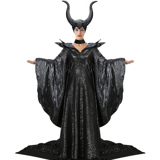 Disney Maleficent Angelina Jolie Cosplay Costume Helmet Mistress of Evil Vikidoky