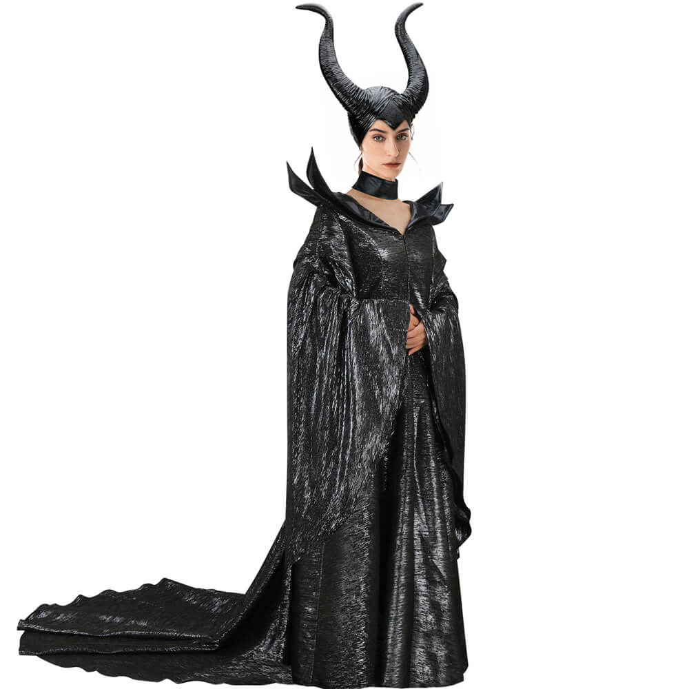 Vikidoky Disney Maleficent Angelina Jolie Cosplay Costume Helmet Mistress  of Evil – VikiDoky