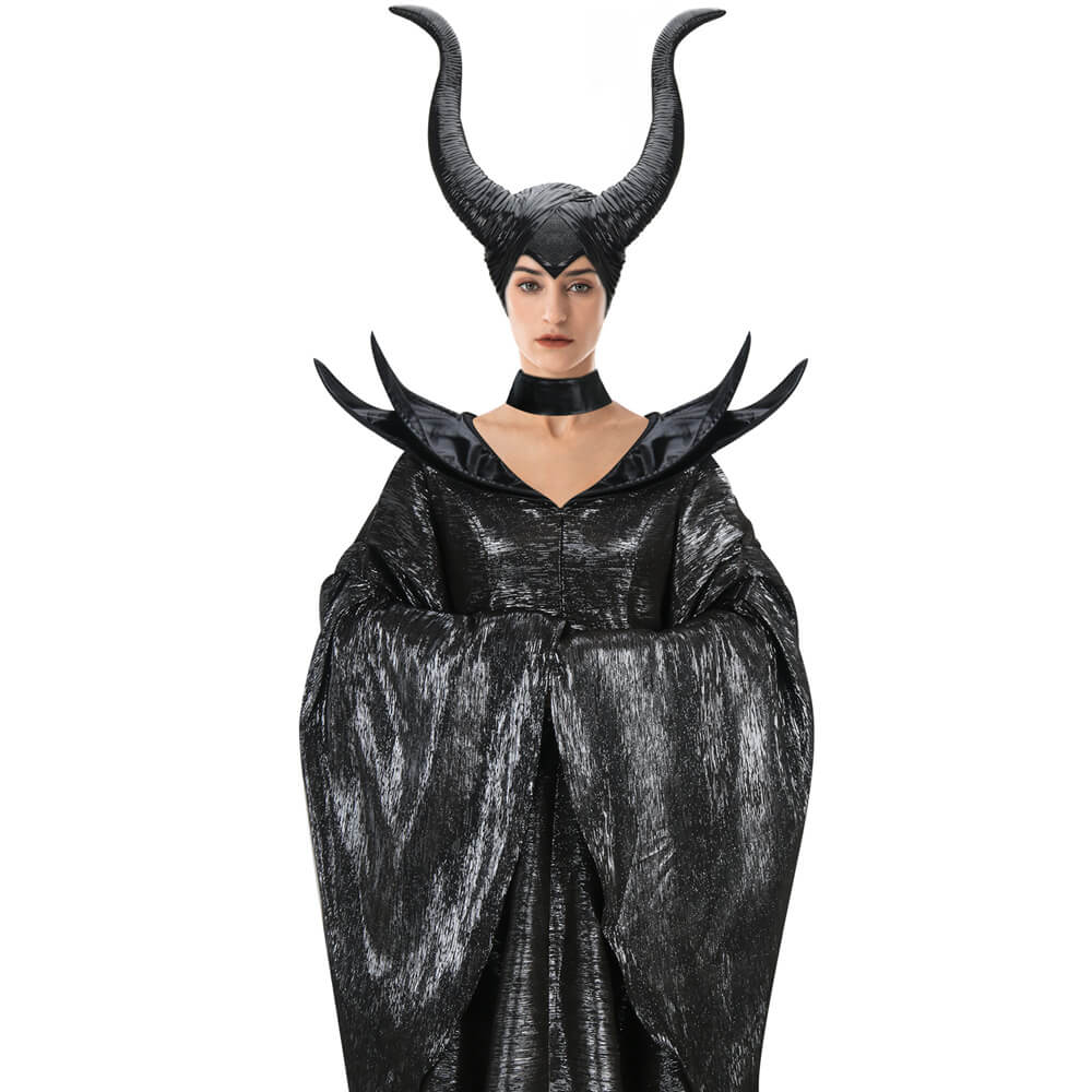 Disney Maleficent Angelina Jolie Cosplay Costume Helmet Mistress of Evil Vikidoky