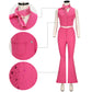 Margot Robbie Pink Cowgirl Costume Movie Cosplay Outfits (Ready to Ship)
