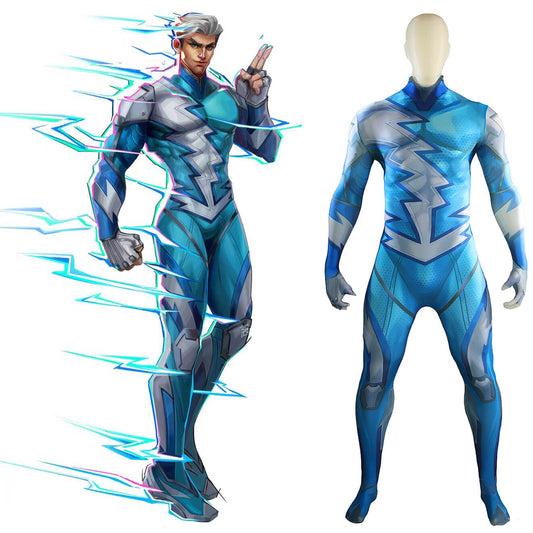 Marvel Rivals Quicksilver Cosplay Costume Jumpsuit