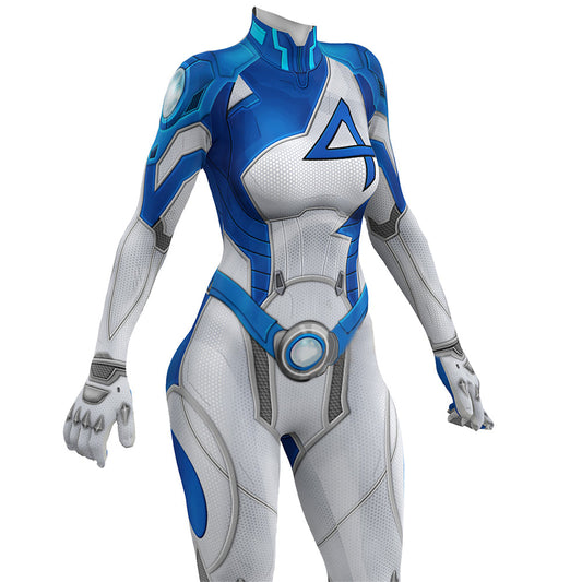 Marvel Rivals Invisible Woman Cosplay Costume Sue Storm Jumpsuit Vikidoky